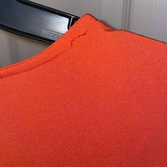 Michael Michael Kors Orange Sleeveless Knotted Waist Dress - Picture 6 of 7